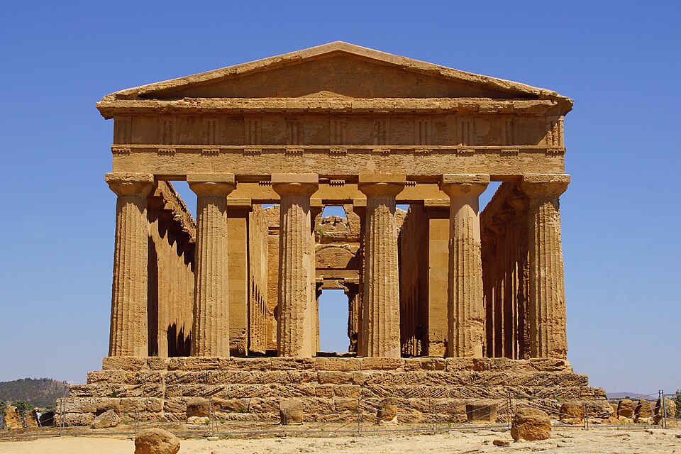 Concordiatempel Tempio della Temple of Concordia de la Concorde Tal der Tempel Valle dei Templi Agrigento Sizilien Foto Wolfgang Pehlemann DSC07490